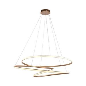 Endon 97645 - Stmievateľný LED luster na lanku TWIRL LED/131W/230V 3000K, zlatý 97645 vyobraziť