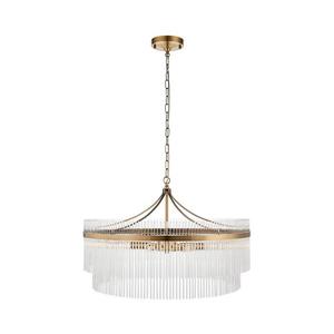 Endon 112574 - Luster na reťazi MARIETTA GRAND 7xE14/7W/230V mosadz/číre 112574 vyobraziť