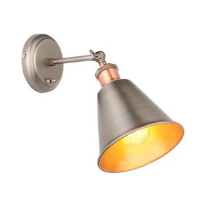 Endon 92866 - Nástenné bodové svietidlo HAL 1xE27/10W/230V matný chróm/medená 92866 vyobraziť