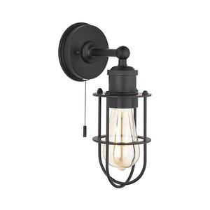 Endon 99948 - Kúpeľňové nástenné svietidlo CREW 1xE27/6W/230V IP44 čierna 99948 vyobraziť