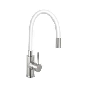 Novaservis - Drezová batéria s flexibilným ramienkom nerez/biela 70710, 4B vyobraziť