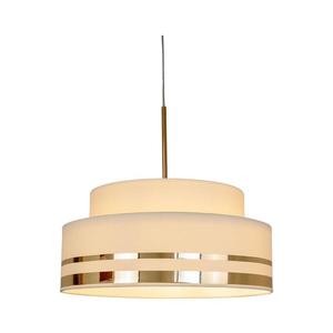 HEXE Luster na lanku TAMI 1xE27/60W/230V pr. 40 cm béžová/zlatá H0829 vyobraziť