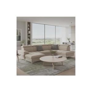 Rozkladacia rohová sedačka do U CATANIA pravá, béžová, s úložným priestorom C690697AURO. REC/BK-2.5F-OTM KLEIN vyobraziť