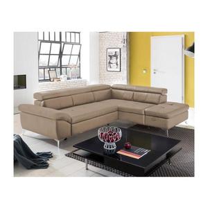 Rozkladacia kožená rohová sedacia súprava SALERNO II pravá hnedá C096666 PEARCY II 2F-OTM/BK KLEIN vyobraziť