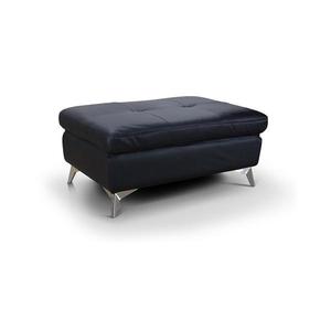 Kožený taburet SALERNO II 66x100 cm čierny C096800 PEARCY II HOCKER vyobraziť