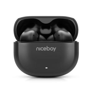 Niceboy Pins 4 - Bezdrôtové slúchadlá s ANC, 400 mAh + 2x 50 mAh, IPX4, čierne pins-4-black vyobraziť