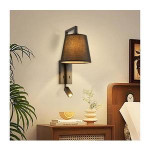 Brilagi - LED Nástenná lampa RAYA 1xE14/40W/230V + LED/3W čierna BRI207 vyobraziť