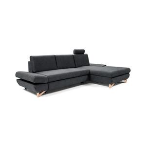 Rozkladacia rohová čalúnená sedacia súprava s úložným priestorom v tvare L AVESTA pravá antracit 8590828983835 vyobraziť