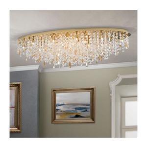 Orion - Krištáľové stropné svietidlo CRYSTALRIVER 21xG9/40W/230V zlatá DLU 2517/120x45 gold vyobraziť