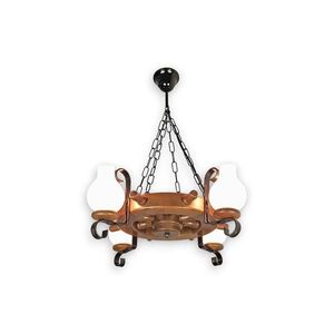 Brilagi - Luster na reťazi TIMONA 4xE14/40W/230V buk/orech EX-01003 vyobraziť