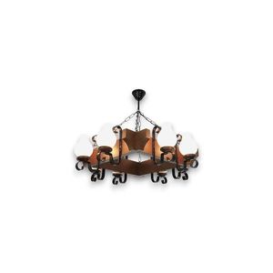 Brilagi - Luster na reťazi QUEEN 8xE14/40W/230V buk/orech EX-01013 vyobraziť