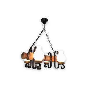 Brilagi - Luster na reťazi RUSTIC 4xE14/40W/230V buk EX-01028 vyobraziť