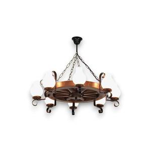 Brilagi - Luster na reťazi ROATA 8xE14/40W/230V buk/orech EX-01052 vyobraziť