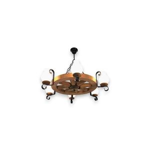 Brilagi - Luster na reťazi ROATA 6xE14/40W/230V buk EX-01055 vyobraziť