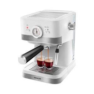Sencor pákový espresso kávovar 1050W/230V biely/matný chróm 41018330 vyobraziť