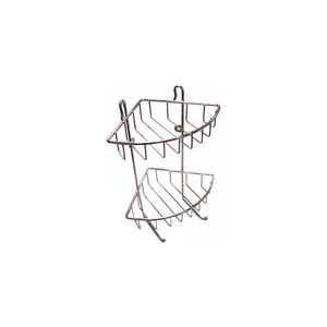 UTC Dvojposchodová nástenná polica do sprchy 22, 5x30 cm lesklý chróm 320202 vyobraziť