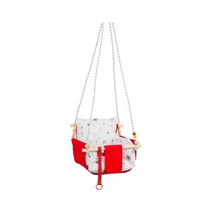 Detská textilná hojdačka SELALE bielo-červená 388HLM1112 vyobraziť