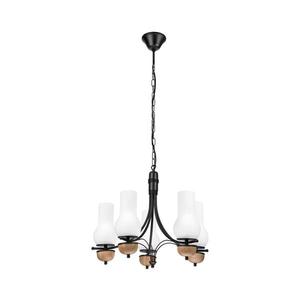 Brilagi - LED Luster na reťazi COTTAGE 5xE14/40W/230V buk/biela BG1524+5xBG2270 vyobraziť