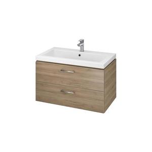 Cersanit S801-154-DSM - Závesná kúpeľňová skrinka s umývadlom LARA 80 cm orech S801-154-DSM vyobraziť