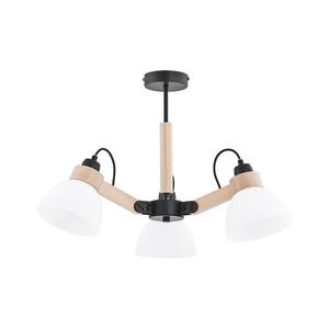 Prisadený luster DANTONA 3xE27/15W/230V čierna/béžová 24173 vyobraziť