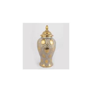 Eurolamp Keramická dóza 33, 8x16 cm zlatá/strieborná 752-20019 vyobraziť