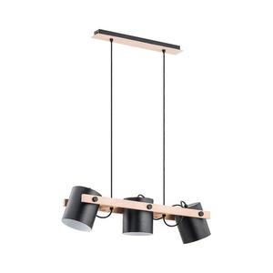 Luster na lanku ARI 3xE27/15W/230V čierna/béžová 62093 vyobraziť
