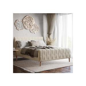 Čalúnená posteľ bez matraca FLORA 180x200 cm béžová 04KTCVSLW503A-180UR7 vyobraziť