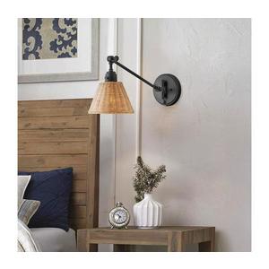 Elstead Hinkley HK-ARTI-1W-BK-NR-Bodové nástenné svietidlo ARTI 1xE27/60W/230V čierna/hnedá HK-ARTI-1W-BK-NR vyobraziť