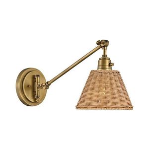 Elstead Hinkley HK-ARTI-1W-HB-NR-Bodové nástenné svietidlo ARTI 1xE27/60W/230V zlatá/hnedá HK-ARTI-1W-HB-NR vyobraziť