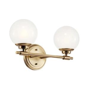 Elstead Kichler KL-BENNO2-CPZ - LED Kúpeľ. svietidlo BENNO 2xG9/3W/230V IP44 mosadz KL-BENNO2-CPZ vyobraziť