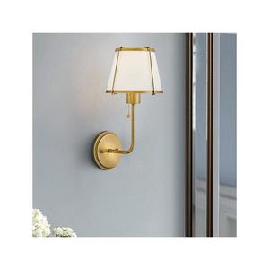 Elstead Hinkley HK-CLARKE1-DBR-OW - Nástenná lampa CLARKE 1xE27/40W/230V mosadz/biela HK-CLARKE1-DBR-OW vyobraziť