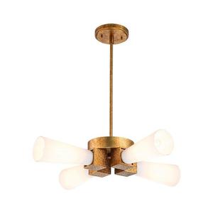 Elstead KRISTY-4P-DG-OPAL - Luster na tyči KRISTY 4xE27/40W/230V medený KRISTY-4P-DG-OPAL vyobraziť