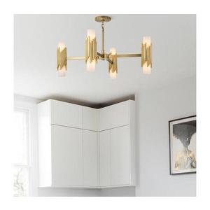 Elstead MARVELE8-AB-OPAL - Luster na tyči MARVELE 8xE14/40W/230V zlatý MARVELE8-AB-OPAL vyobraziť