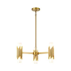 Elstead MARVELE6-AB-OPAL - Luster na tyči MARVELE 6xE14/40W/230V zlatý MARVELE6-AB-OPAL vyobraziť