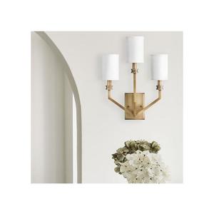 Elstead Hinkley HK-MOORE-WB3-HB - Nástenné svietidlo MOORE 3xE14/40W/230V zlaté HK-MOORE-WB3-HB vyobraziť