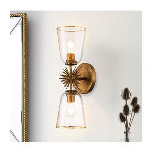 Elstead Quoizel STARING-2WB-DG-CLEAR - Nástenné svietidlo STARING 2xE27/40W/230V medené STARING-2WB-DG-CLEAR vyobraziť