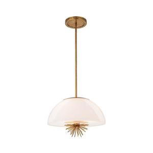 Elstead Quoizel STARING-3P-DG-OPAL-Luster na tyči STARING 3xE14/40W/230V pr.45, 7cm zlatá STARING-3P-DG-OPAL vyobraziť