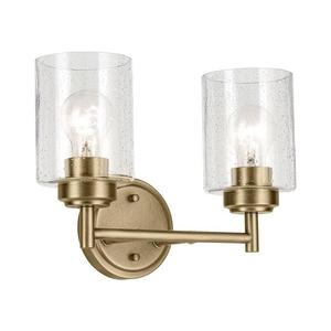 Elstead Kichler KL-WINSLOW-2W-NBR - Nástenná lampa WINSLOW 2xE27/60W/230V mosadz KL-WINSLOW-2W-NBR vyobraziť