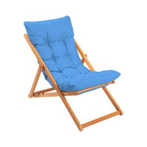 Záhradné lehátko modré/buk 644MYD1126 vyobraziť