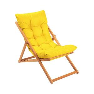 Záhradné lehátko žlté/buk 644MYD1128 vyobraziť