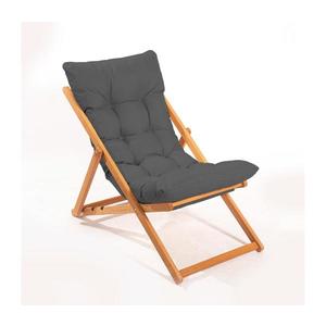 Záhradné lehátko sivé/buk 644MYD1129 vyobraziť