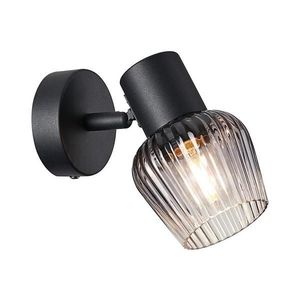 Prezent - Nástenné bodové svietidlo OASIS 1xE27/60W/230V čierna/dymová vyobraziť