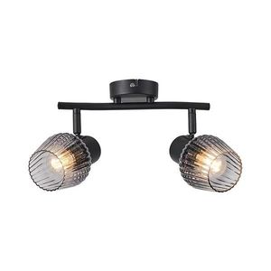 Prezent - Bodové svietidlo OASIS 2xE27/60W/230V čierna/dymová vyobraziť