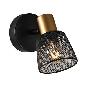 Prezent - Nástenné bodové svietidlo DAYTONA 1xE14/40W/230V čierna/zlatá vyobraziť