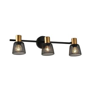 Prezent - Nástenné bodové svietidlo DAYTONA 3xE14/40W/230V čierna/zlatá vyobraziť