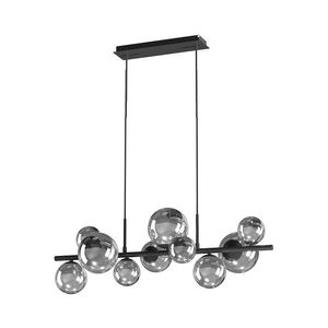 ONLI - Luster na lanku PALOMA 10xG9/10W/230V čierna/dymová 5084/SN vyobraziť