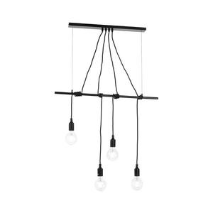 ONLI - Luster na lanku WIRE 4xE27/15W/230V čierna 4853/S4N vyobraziť