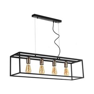 ONLI - Luster na lanku FLOKI 4xE27/15W/230V čierna/medená 4931/S vyobraziť