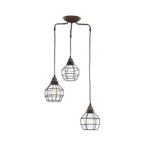 ONLI - Luster na lanku SPIDER 3xE27/15W/230V čierna/hnedá 4859/S3 vyobraziť