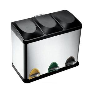 UTC Kôš na triedený odpad 45 l čierny/nerez 270233 vyobraziť